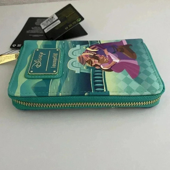 Loungefly Disney Tangled RAPUNZEL Princess Castle Glow-in-the-Dark Zip Wallet - Picture 9 of 13